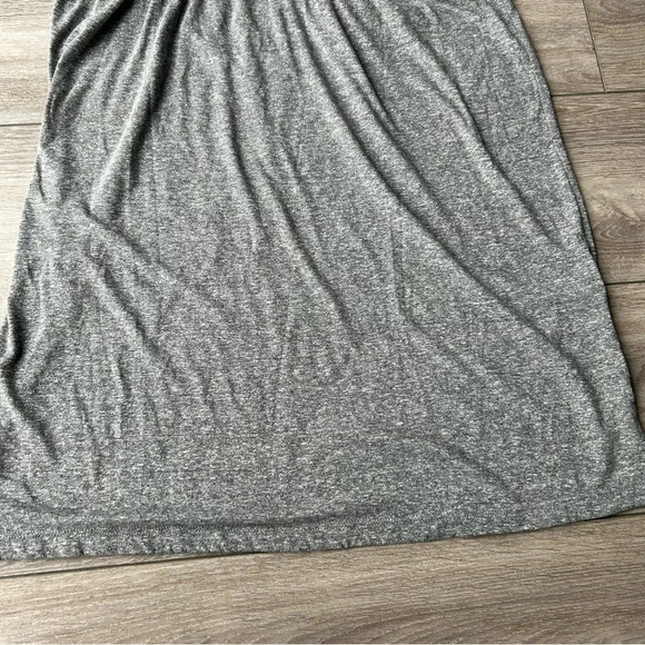 CURRENT ELLIOTT RUFFLE DRESS Off The Shoulder in HEATHER GREY - Picture 11 of 14